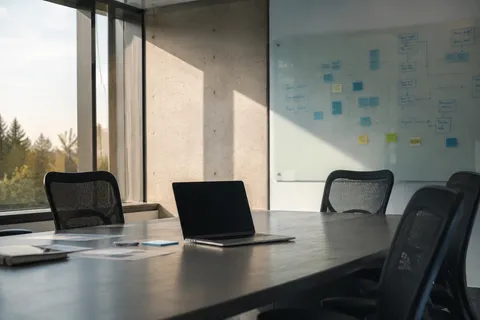 企业 AI 试点项目复盘场景示意图